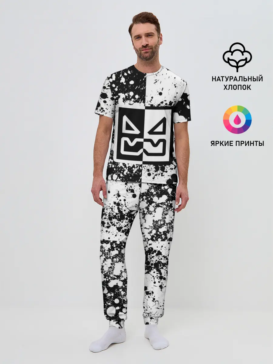 Мужская пижама с брюками / GEOMETRY DASH / ГЕОМЕТРИ ДАШ