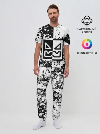 Мужская пижама с брюками / GEOMETRY DASH / ГЕОМЕТРИ ДАШ