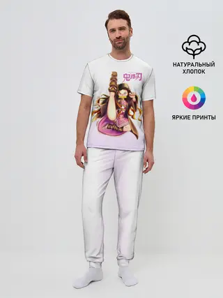 Мужская пижама с брюками / Незуко Камадо Kimetsu no Yaiba