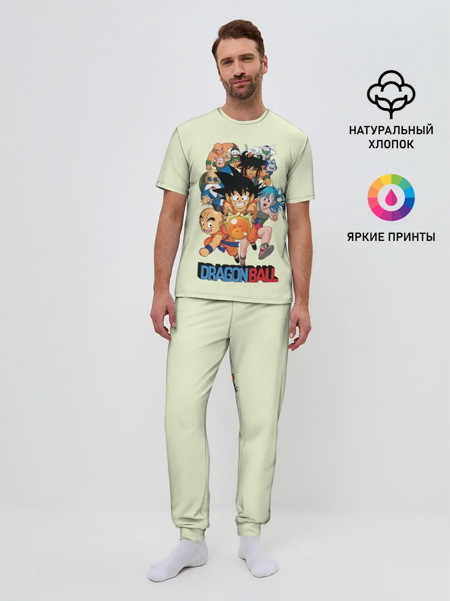 Мужская пижама с брюками / Команда Драконьего яйца