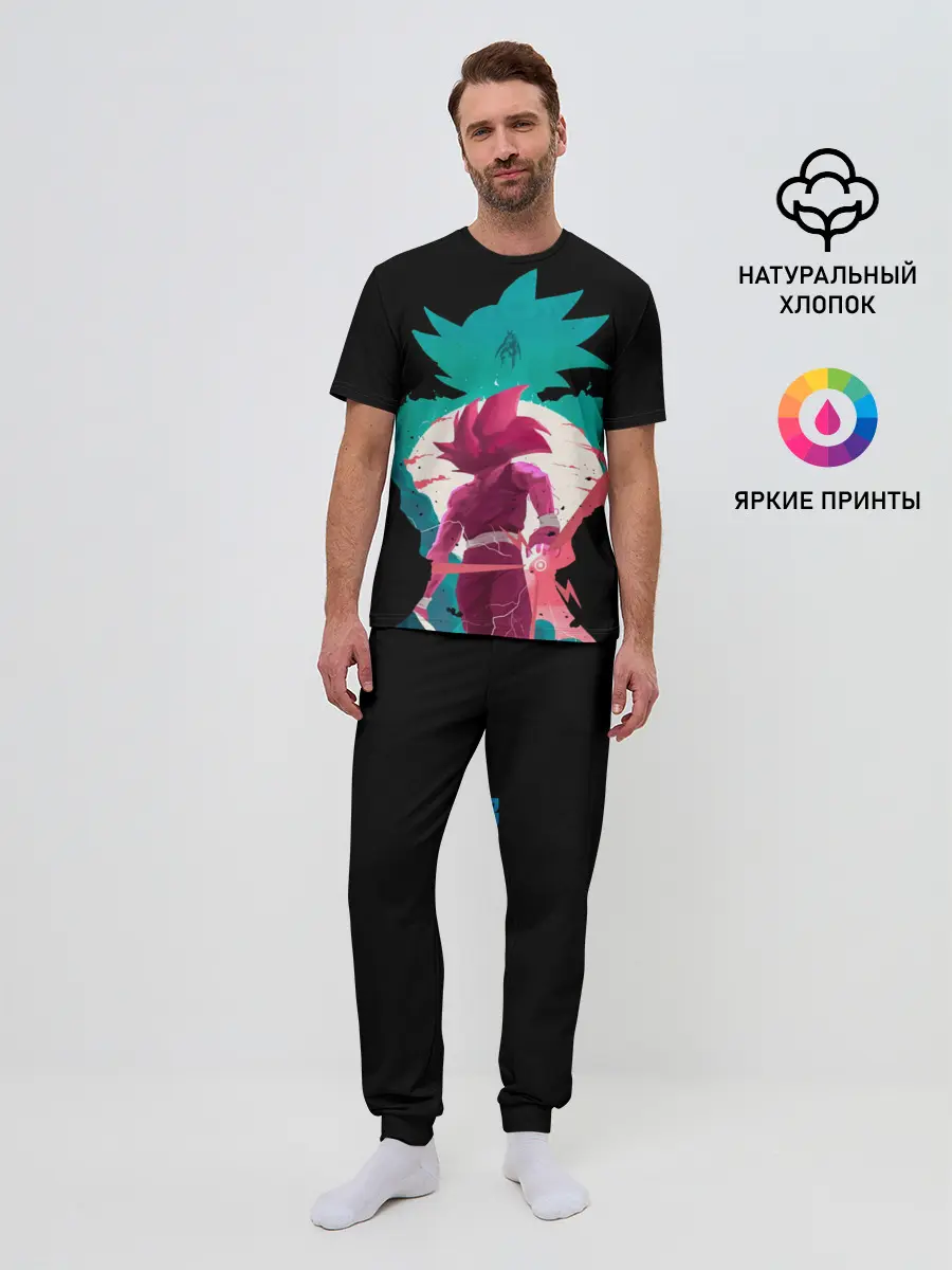 Мужская пижама с брюками / Goku boys