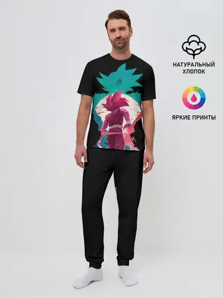 Мужская пижама с брюками / Goku boys