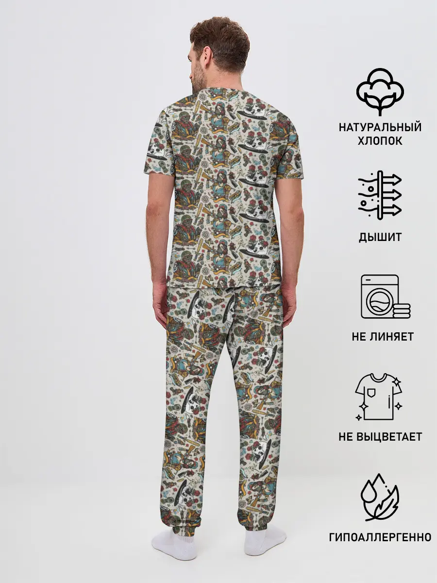 Мужская пижама с брюками / апокалипсис / конец света