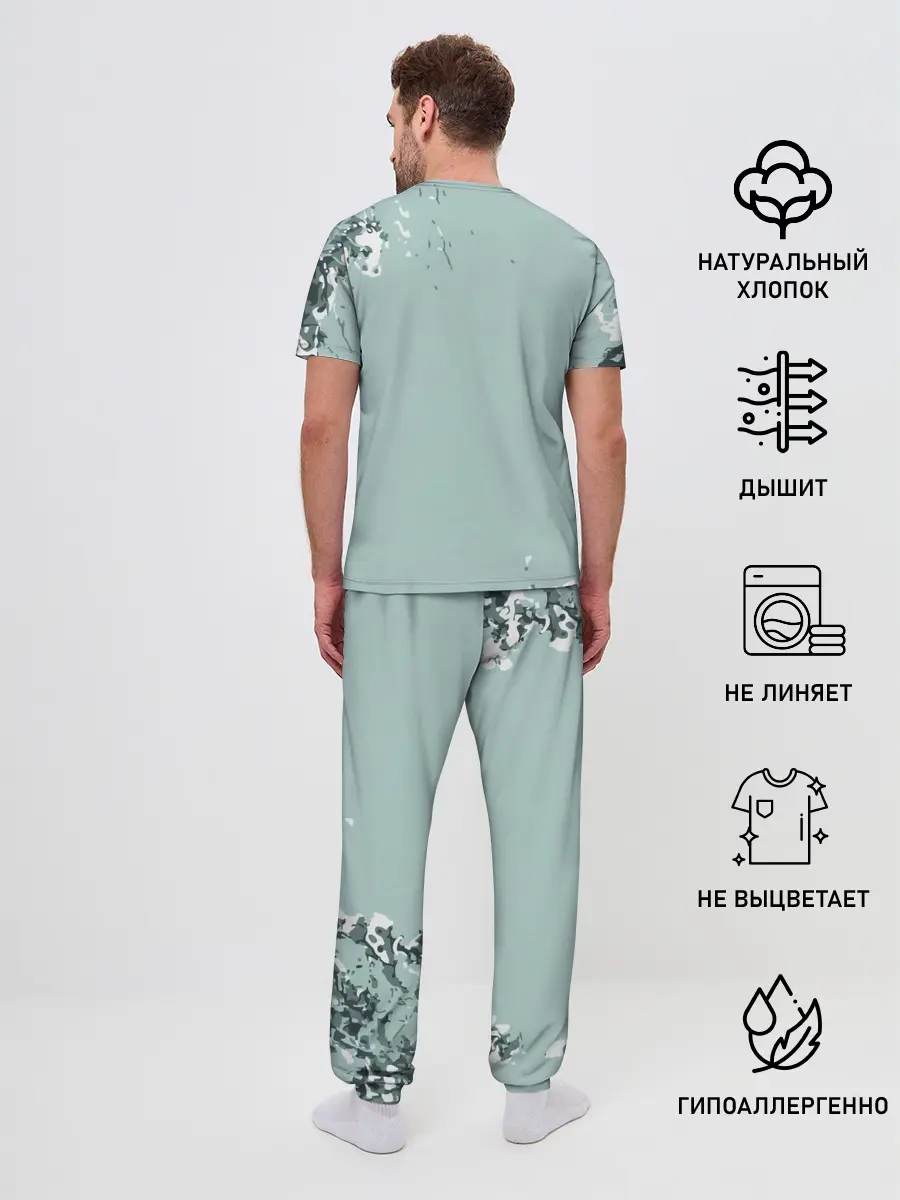 Мужская пижама с брюками / Танджиро Камадо Kimetsu no Yaiba