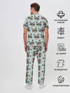 Мужская пижама с брюками / Грустный котик