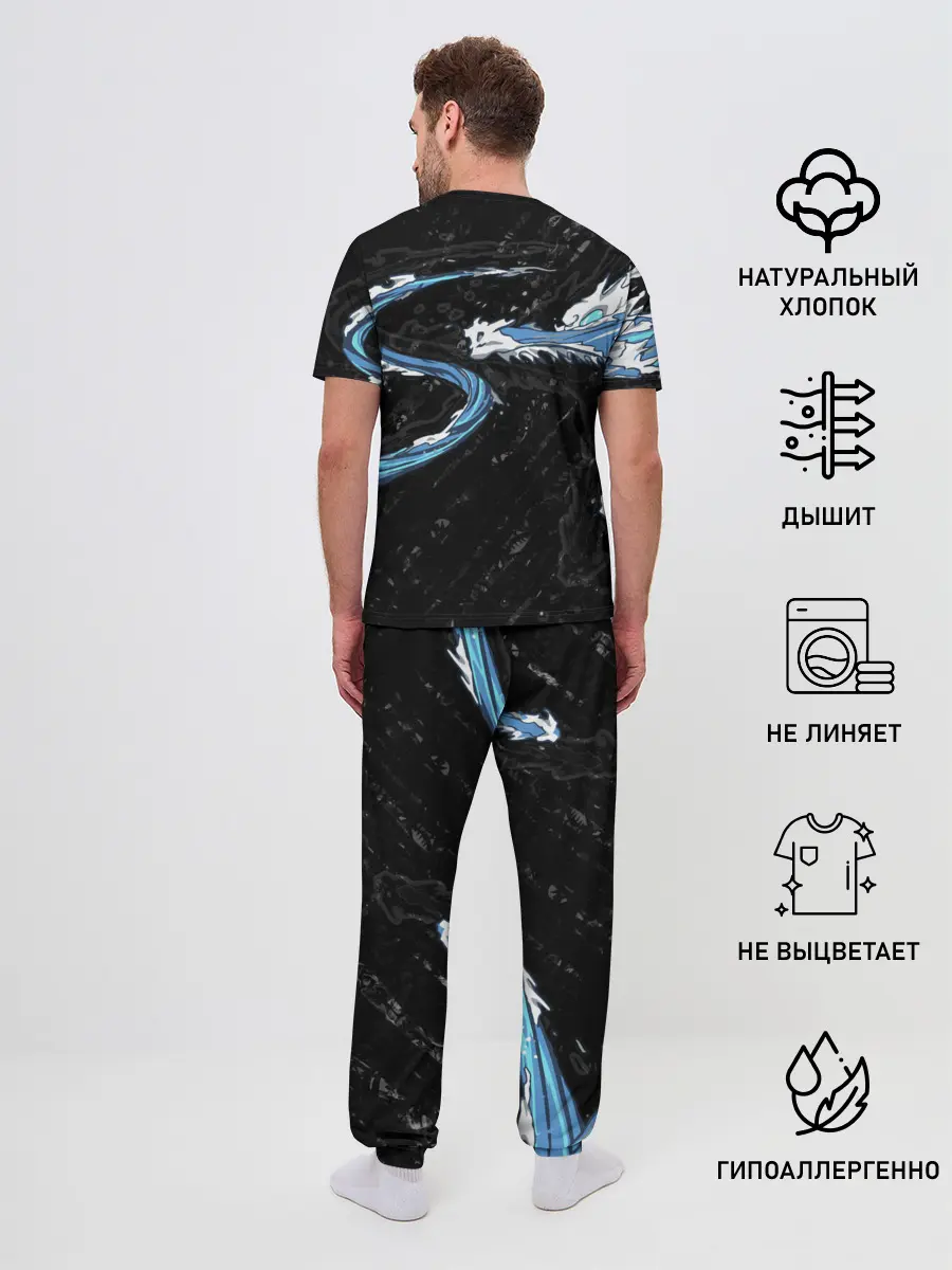 Мужская пижама с брюками / Дыхание воды / Demon slayer