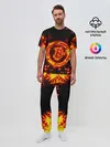 Мужская пижама с брюками / BITCOIN / БИТКОИН / ОГОНЬ