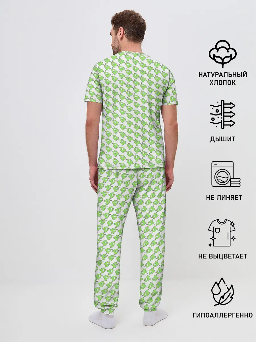 Мужская пижама с брюками / Мозговые слизни