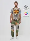 Мужская пижама с брюками / рыжая лисица