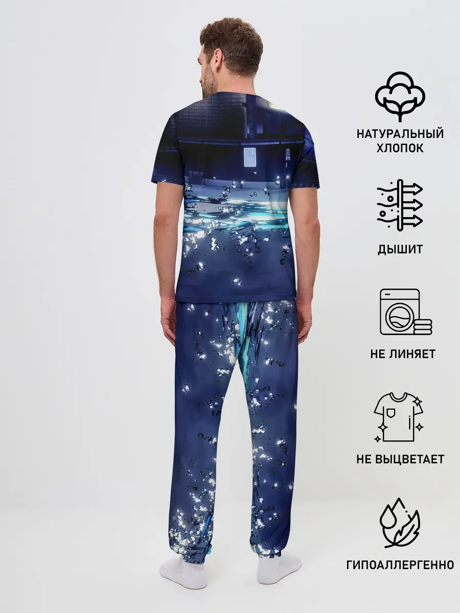 Мужская пижама с брюками / Танджиро | Клинок, рассекающий демонов