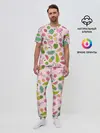 Мужская пижама с брюками / Фламинго | Лето