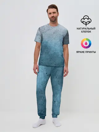 Мужская пижама с брюками / Blue Glass