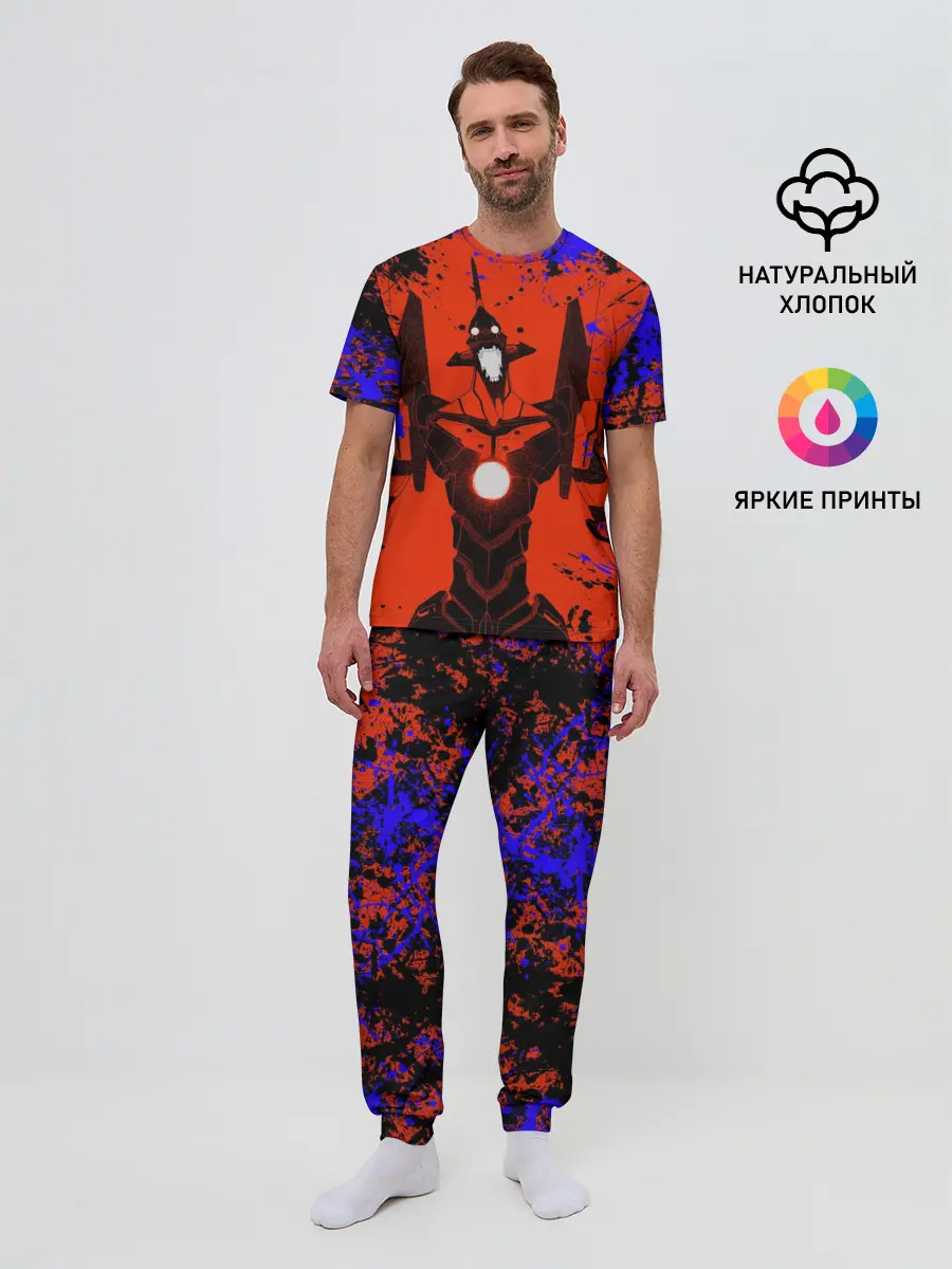 Мужская пижама с брюками / Евангелион | Evangelion