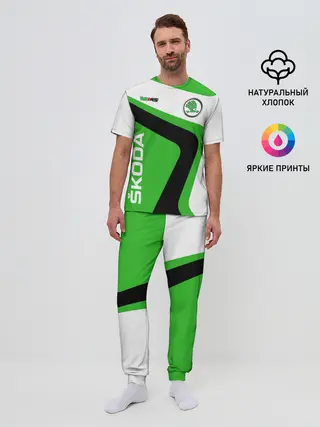 Мужская пижама с брюками / Skoda