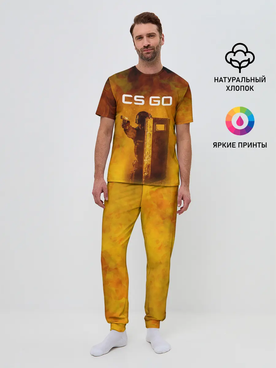Мужская пижама с брюками / CS GO SWAT | КС ГО