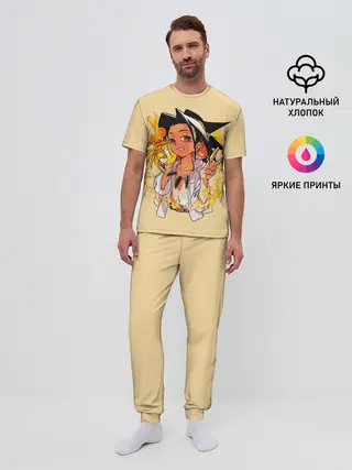 Мужская пижама с брюками / Йо и Амидамару