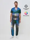 Мужская пижама с брюками / Гавайский пейзаж