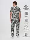 Мужская пижама с брюками / Тату ретро