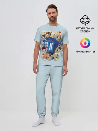 Мужская пижама с брюками / My little pony x Doctor Who