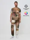Мужская пижама с брюками / Строгая лисица