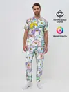 Мужская пижама с брюками / Пингвины
