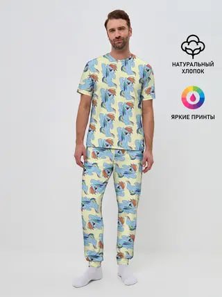 Мужская пижама с брюками / Rainbow Dash