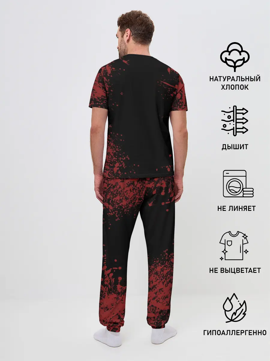 Мужская пижама с брюками / Resident Evil Village логотип