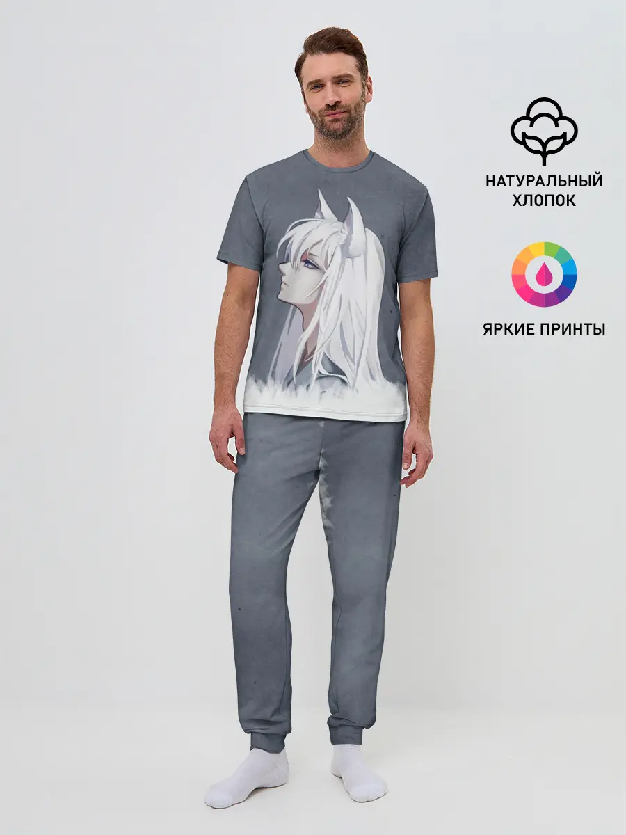 Мужская пижама с брюками / Демон-лис Томоэ