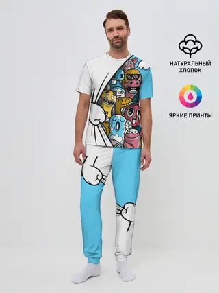 Мужская пижама с брюками / Монстрики