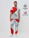 Мужская пижама с брюками / 3D SPORT STYLE RED / WHITE