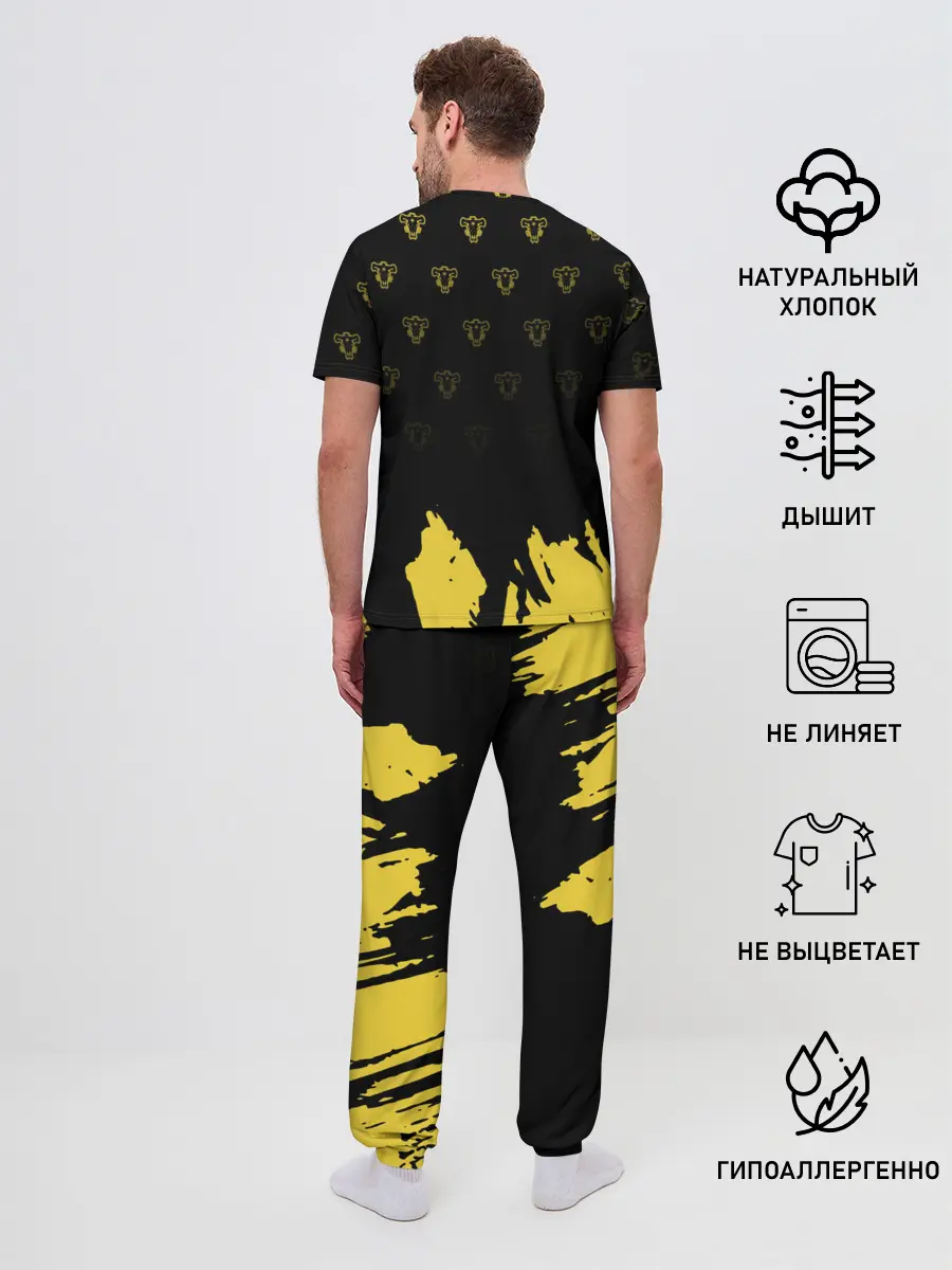 Мужская пижама с брюками / Аста в маске демона | Чёрный Клевер