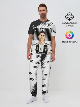 Мужская пижама с брюками / КРИШТИАНУ РОНАЛДУ / ЮВЕНТУС