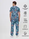 Мужская пижама с брюками / Морские жители
