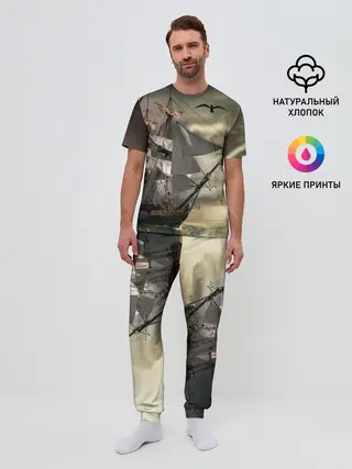 Мужская пижама с брюками / Парусник