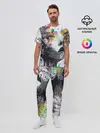 Мужская пижама с брюками / Абстрактная