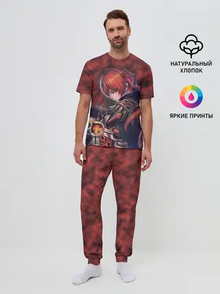 Мужская пижама с брюками / Diluc - Genshin Impact