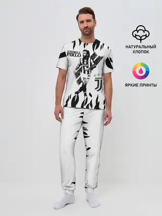 Мужская пижама с брюками / Андреа Пирло/Andrea Pirlo
