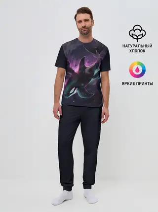 Мужская пижама с брюками / касатка