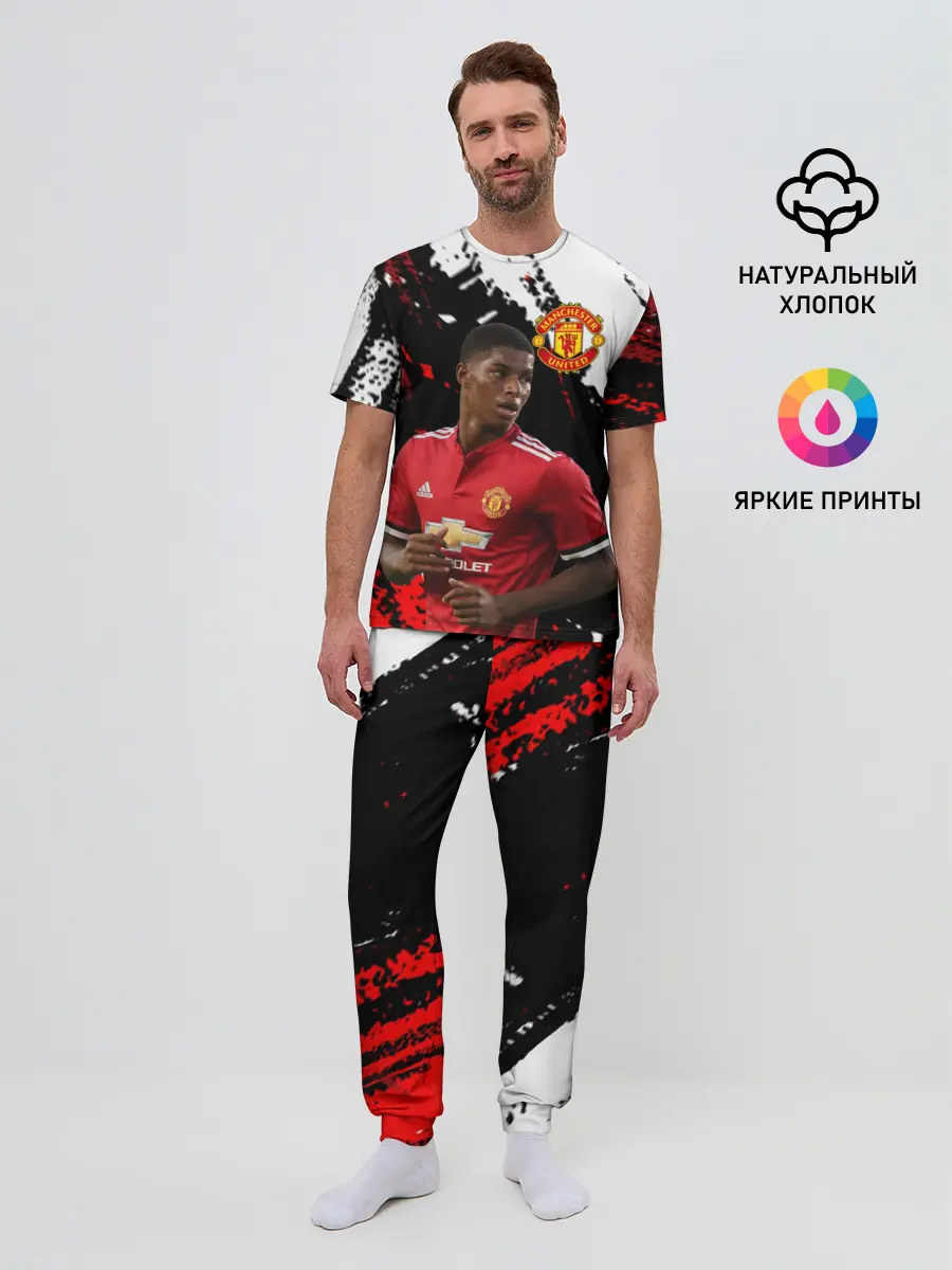 Мужская пижама с брюками / Manchester United: Рашфорд.