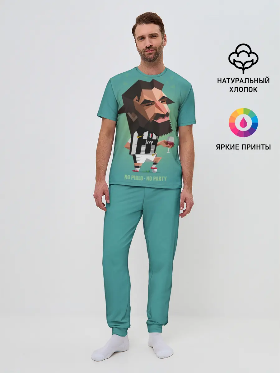 Мужская пижама с брюками / Андреа Пирло