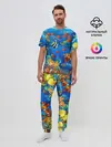 Мужская пижама с брюками / Коралловые рыбки