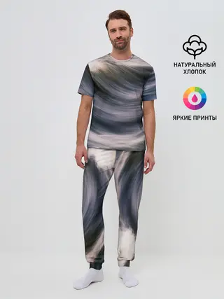 Мужская пижама с брюками / Море волнуется