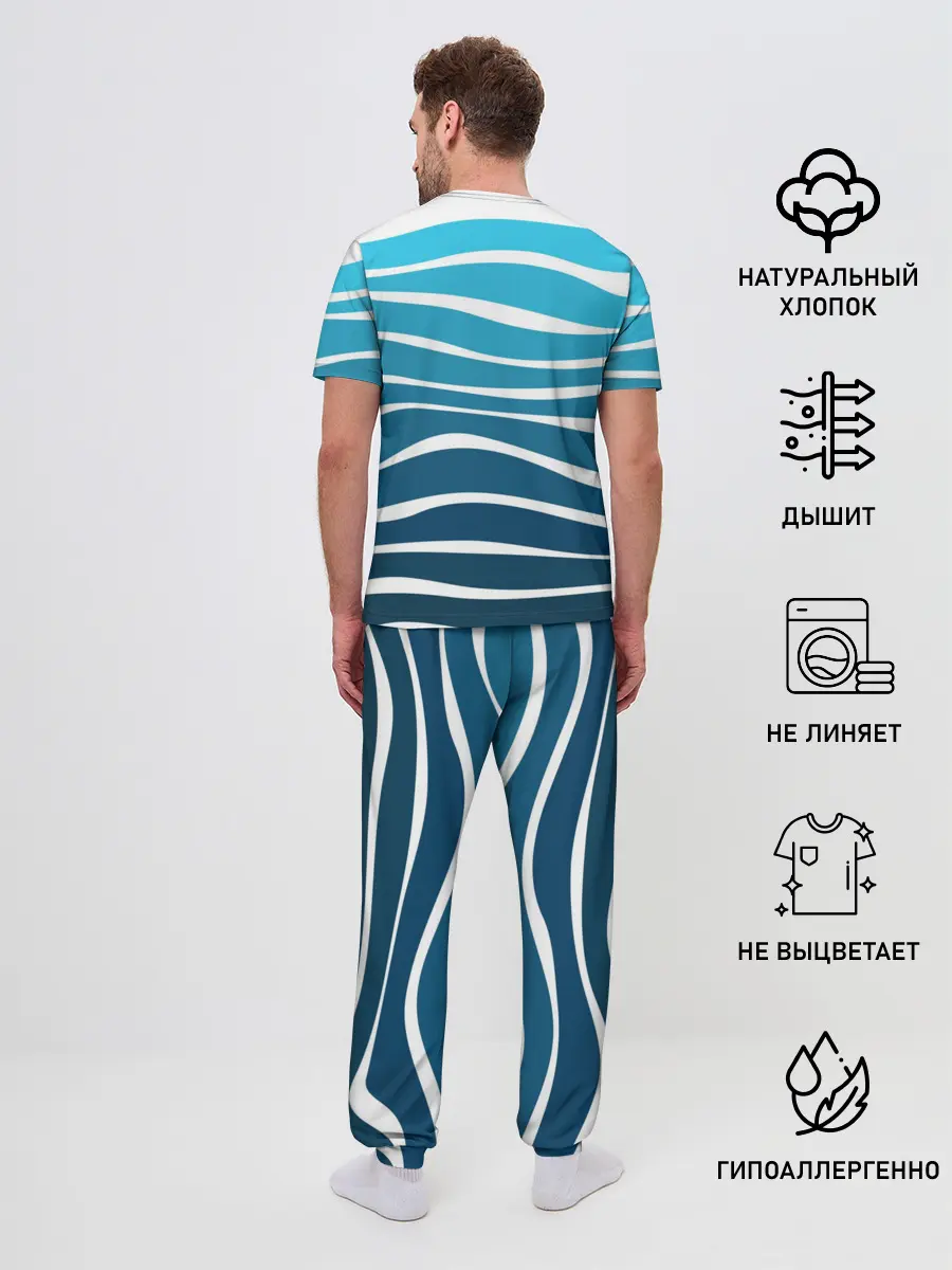 Мужская пижама с брюками / Корабль