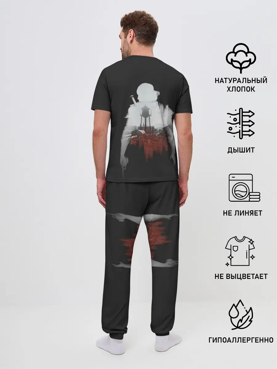 Мужская пижама с брюками / Days gone силуэт Дикона