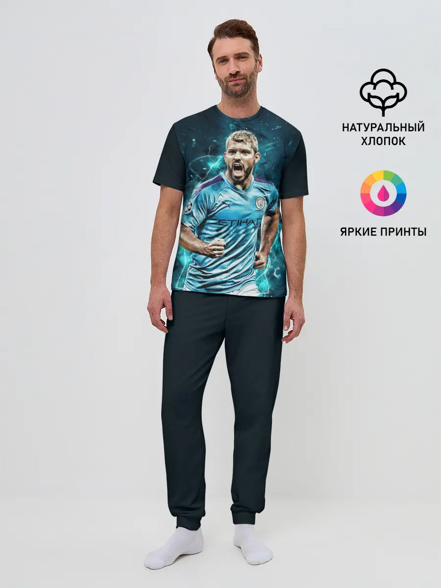 Мужская пижама с брюками / Серхио Агуэро