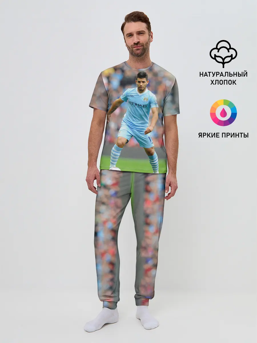 Мужская пижама с брюками / Серхио Агуэро