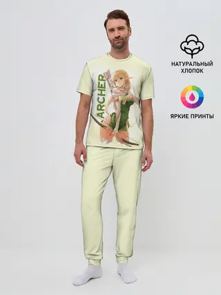 Мужская пижама с брюками / Archer