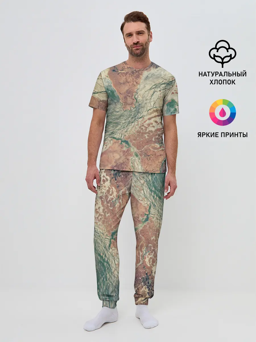 Мужская пижама с брюками / Снимок со СпуТника