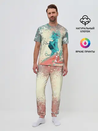 Мужская пижама с брюками / Русалочка | Mermaid