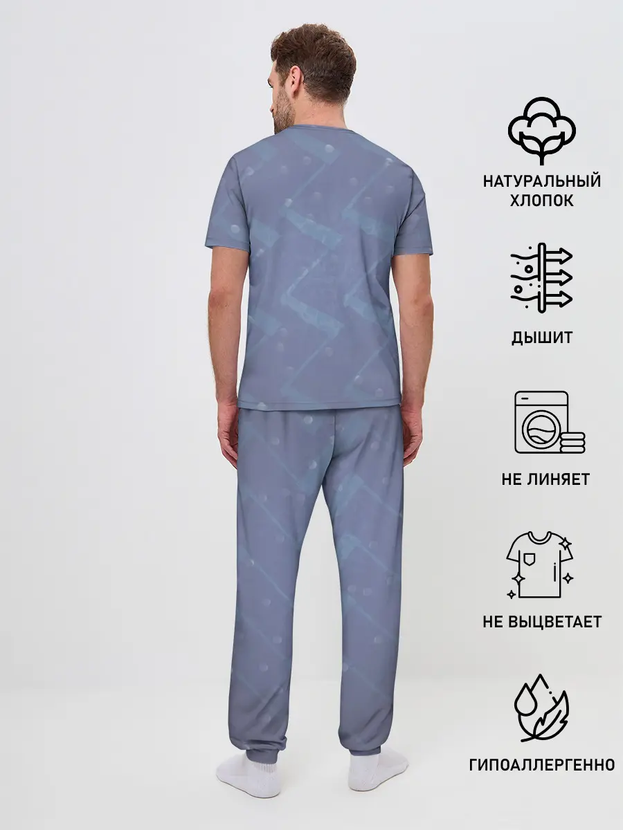 Мужская пижама с брюками / Акула
